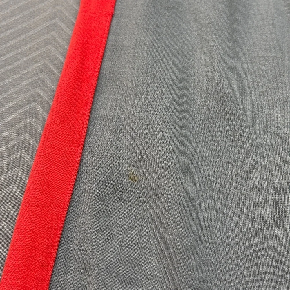 Alphalete Men's Joggers 26” Gray with Red Stripe Size S
